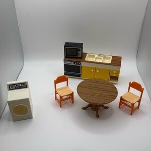 Vintage TOMY Japan Miniature Dollhouse Kitchen Lot